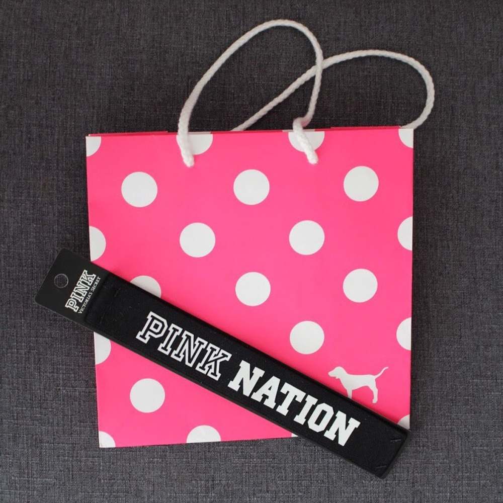 PINK Headband & Bag